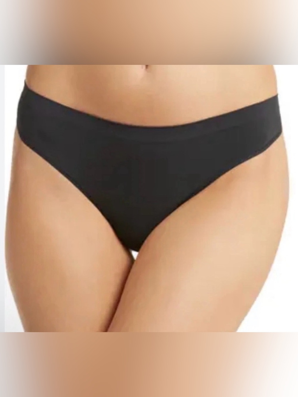 NWT SKIMS Soft Smoothing Seamless Thong, Eclipse Black, Size XS
